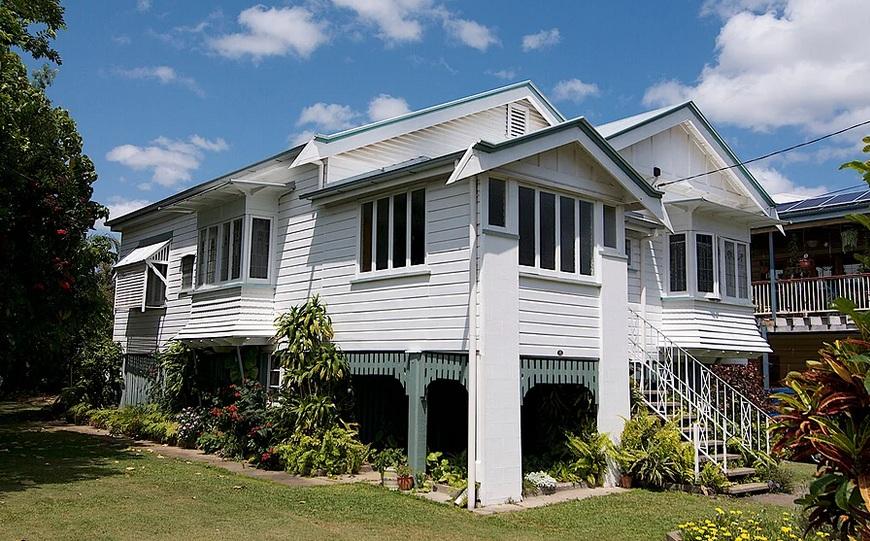 Queenslander-style house in Brisbane.